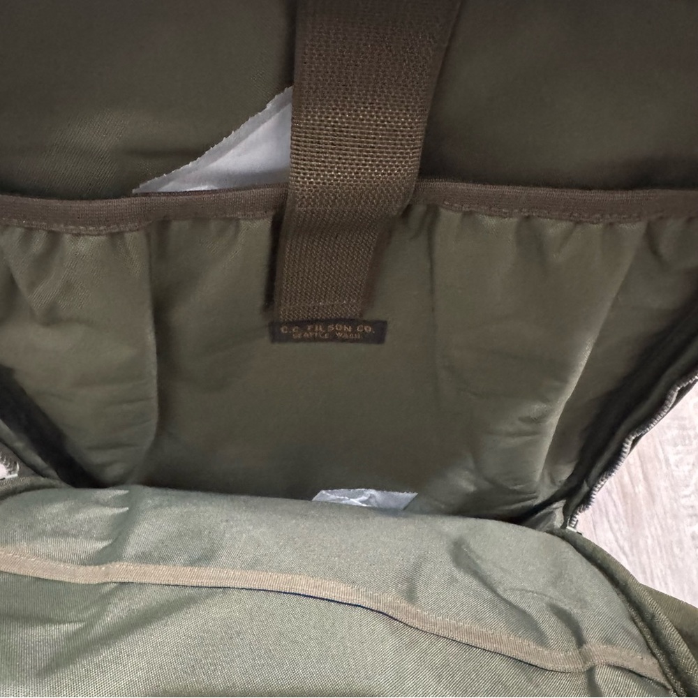 Filson Ripstop Nylon Backpack in Surplus Green 32L - Picture 10 of 10
